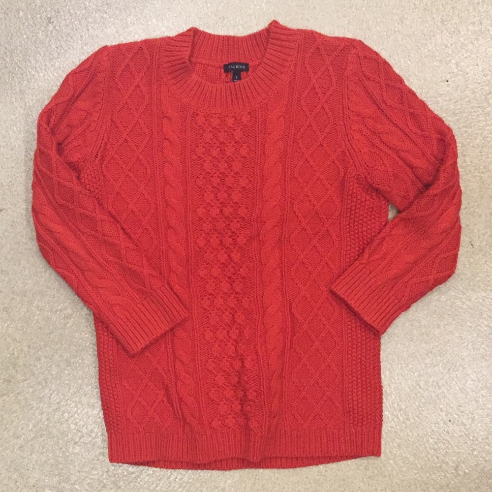 Talbots cable knit sweater
